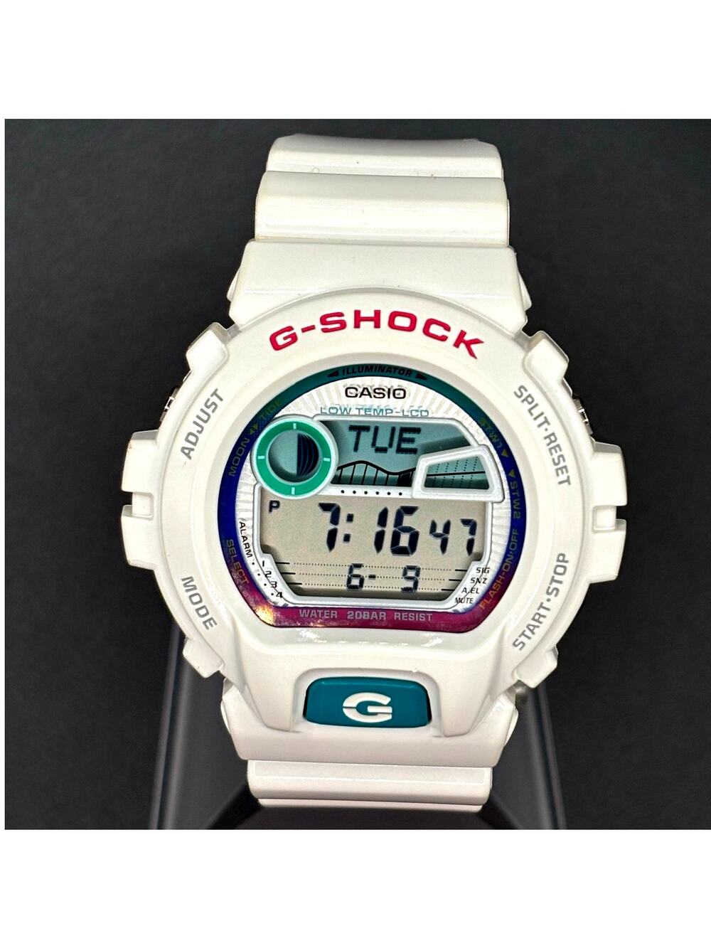 Casio G-Shock GLX-6900-7 G-LIDE White Surf Watch Tide Moon Graph